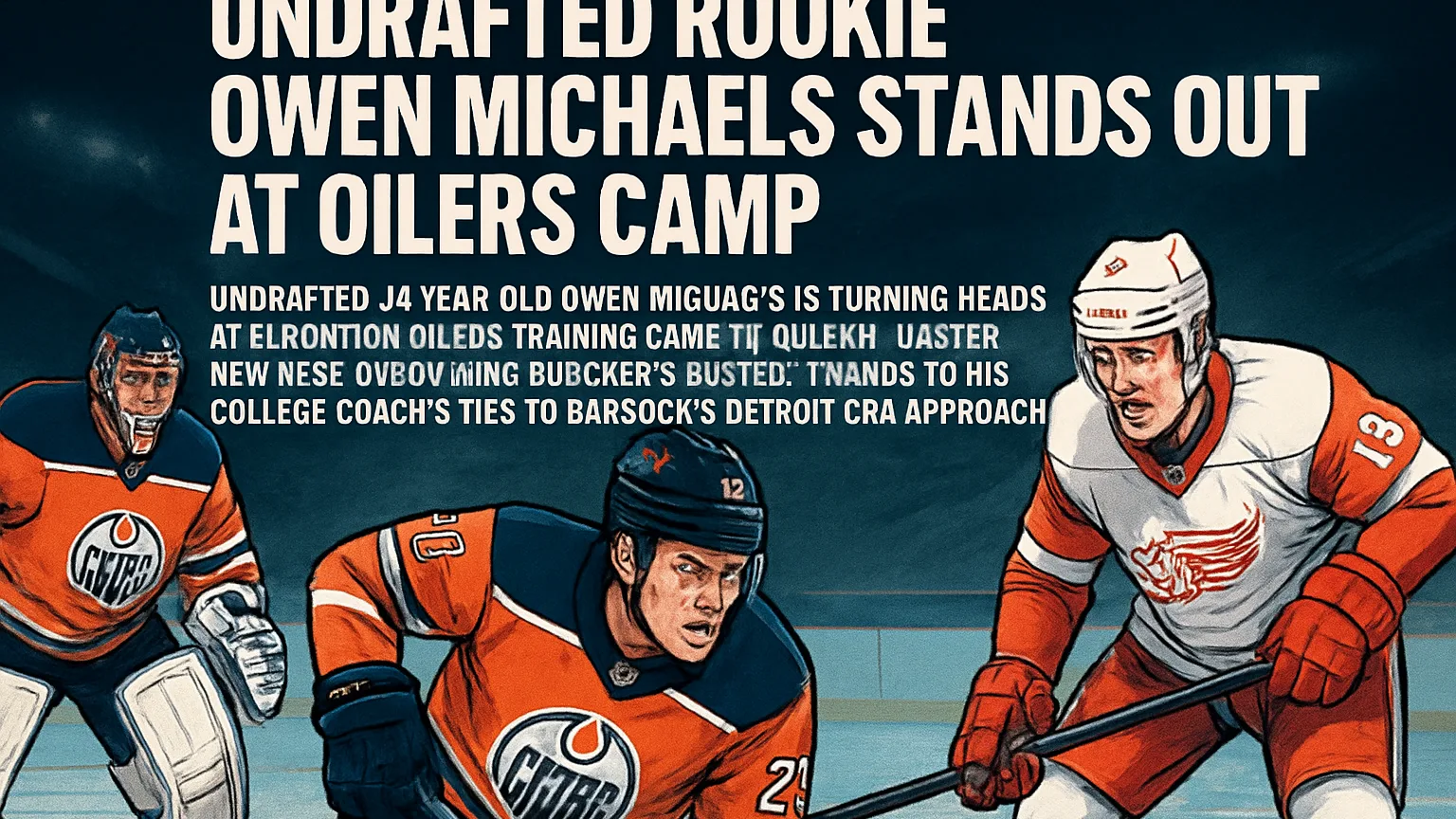 Undrafted rookie Owen Michaels stands out at Oilers camp