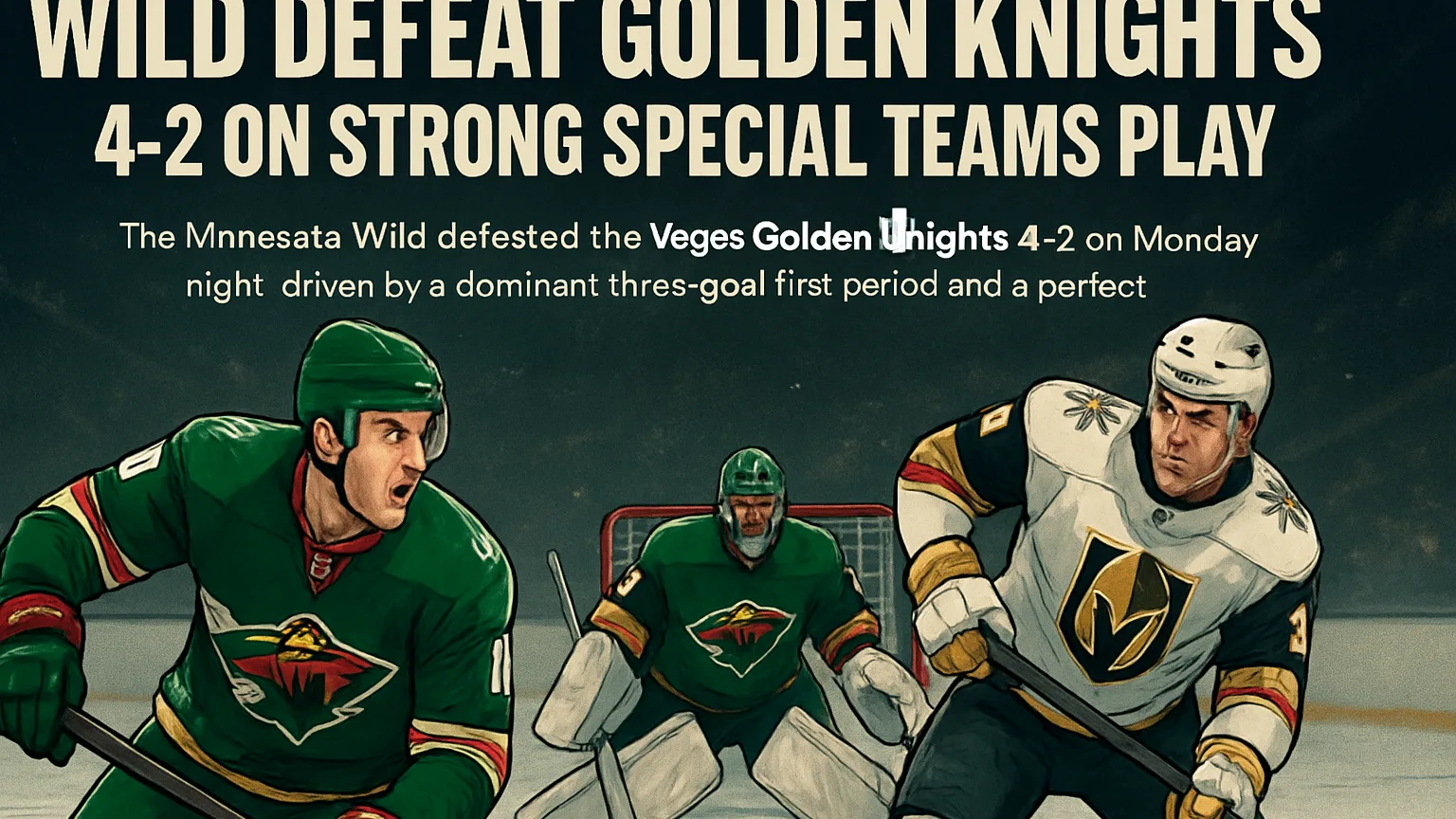 Wild defeat Golden Knights 4-2 on strong special teams play