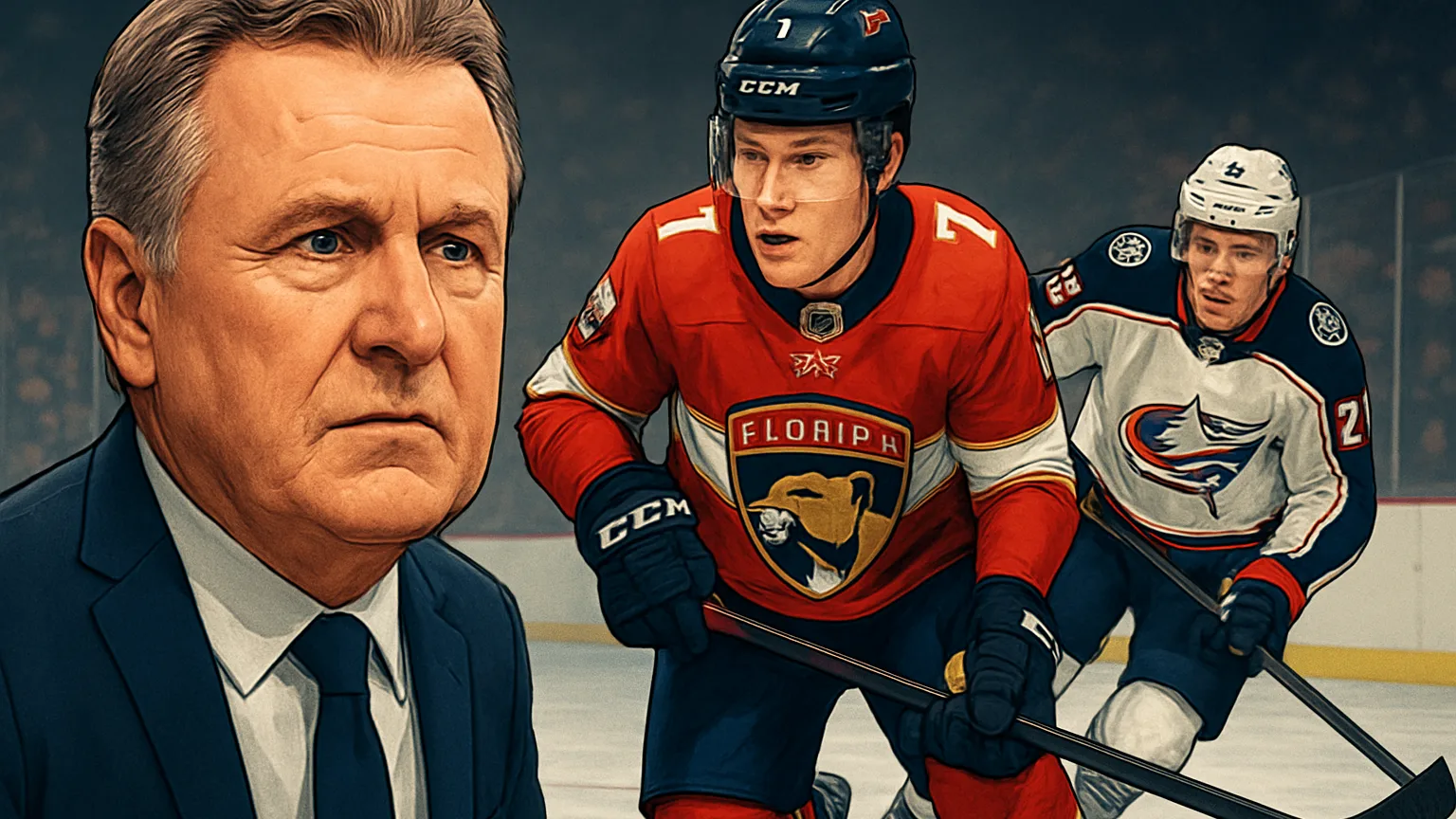 Illustration for: Bowness calls out Blue Jackets after 7-3 loss to Panthers