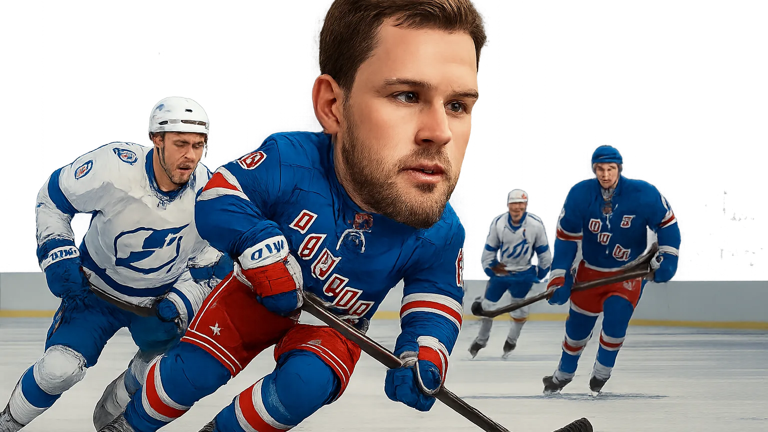 Illustration for: Lafreniere scores twice as Rangers defeat Lightning 4-1